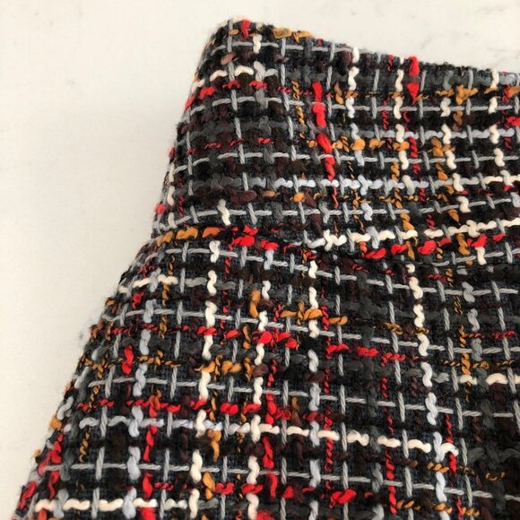 The Limited Colorful Lined Polyester Blend Tweed Mini Skirt Multi Sz 6 - Picture 6 of 11
